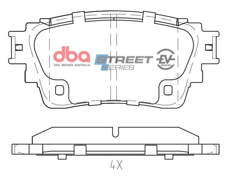 DBA 18 - 22 Mitsubishi Eclipse Cross (w/EPB) Rear Street Series Brake Pads - My Store