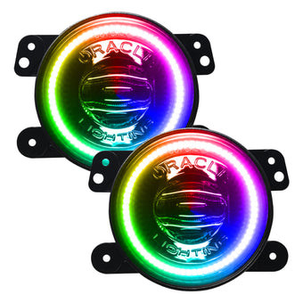compare product Oracle Jeep Wrangler JK/JL/JT High Performance W LED Fog Lights - ColorSHIFT - Dynamic