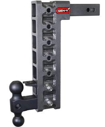compare product Gen-Y Mega Duty 2in Shank 15in Drop 10K Hitch w/GH-031 Dual-Ball/GH-032 Pintle Lock