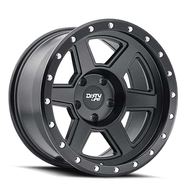 Dirty Life 9315 Compound 17x9 / 5x139.7 BP / - 12mm Offset / 108mm Hub Matte Black Wheel - My Store