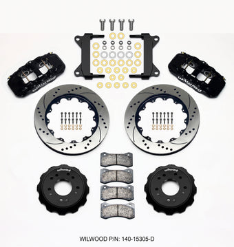 compare product Wilwood AERO6 Front Hat Kit 14.00 Drilled 63-87 C10 w/ Wilwood Pro Spindles