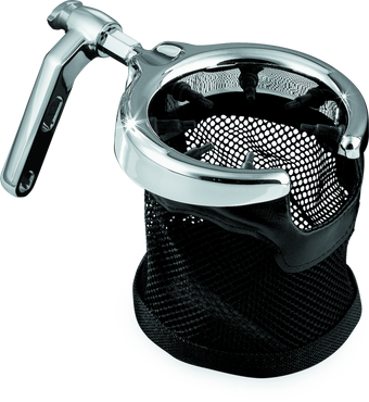 compare product Kuryakyn Drink Holder Mesh Basket with Perch Mount Universal Chrome