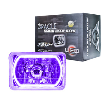 compare product Oracle Pre-Installed Lights 7x6 IN. Sealed Beam - UV/Purple Halo