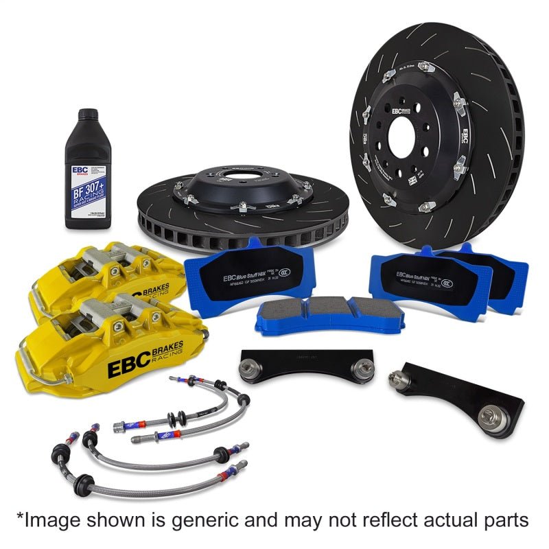 EBC Racing 89-98 Nissan Skyline GT-R R32/R33 Yellow Apollo-6 Caliper 355mm Rotor Front Big Brake Kit - My Store