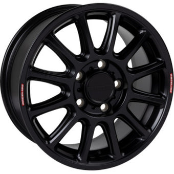 compare product Raceline A14VB Alpha 15x7in/5x114.3 BP/56mm Offset/68mm Bore - Satin Black Wheel