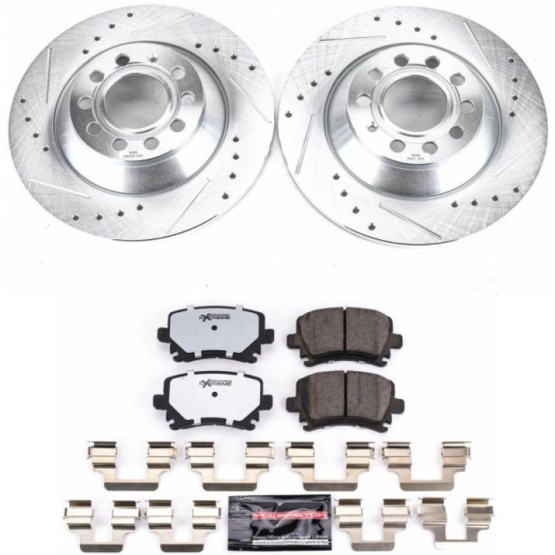 Power Stop 05 - 11 Audi A6 Rear Z26 Street Warrior Brake Kit - My Store