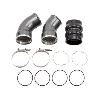compare product Wehrli 06-10 Chevrolet 6.6L LBZ/LMM Duramax Passenger Side 3.5in Intercooler Pipe - Gloss Black