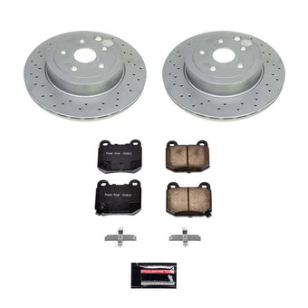 compare product Power Stop 2021 Subaru WRX (w/2 Piston Rear Calipers) Rear Z17 Coated Brake Kit