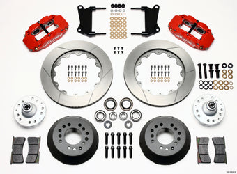 compare product Wilwood Narrow Superlite 6R Front Hub Kit 14.00in Red 67-69 Camaro 64-72 Nova Chevelle