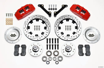 compare product Wilwood Dynapro 6 Front Hub Kit 12.19in Drilled Red 79-81 Camaro