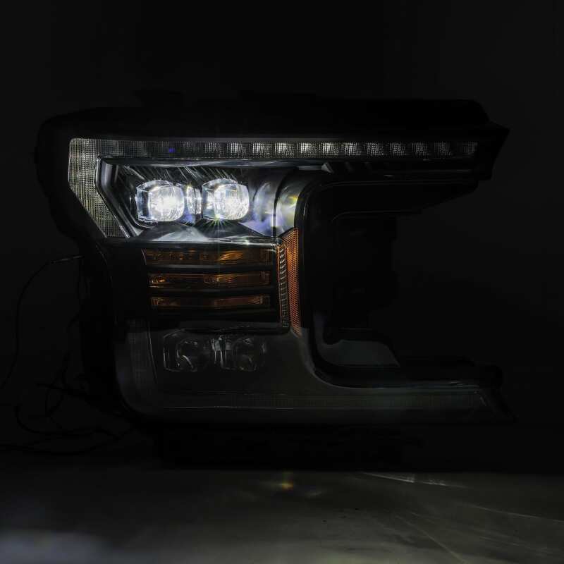 AlphaRex 18 - 19 Ford F - 150 NOVA LED Proj Headlights Plank Style Matte Black w/Activ Light/Seq Signal - My Store