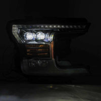 AlphaRex 18 - 19 Ford F - 150 NOVA LED Proj Headlights Plank Style Matte Black w/Activ Light/Seq Signal - My Store