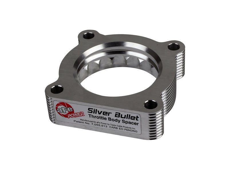 aFe 07 - 12 Dodge 1500 / 07 - 12 Dodge Dakota V6 3.7L Silver Bullet Throttle Body Spacer - Silver - My Store