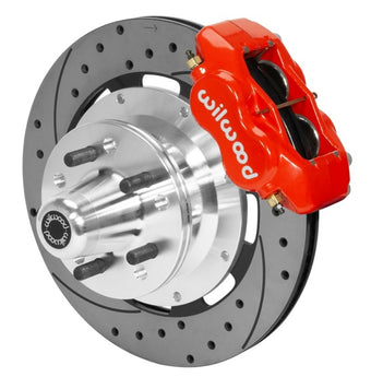 compare product Wilwood Forged Dynalite Front Brake Kit 12.19in SRP Drilled/Slotted Rotor - Red