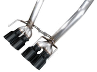 AWE Tuning C6 Chevrolet Corvette Z06/ZR1 Track Edition Axle - Back Exhaust w/ Diamond Black Tips - My Store