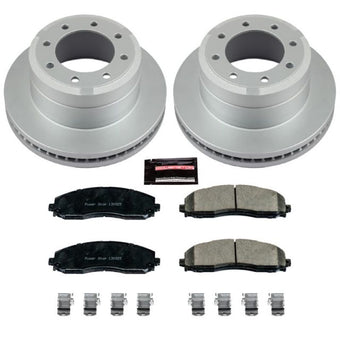 compare product Power Stop 13-22 Ford F-350 Super Duty Rear Z17 Coated Brake Kit