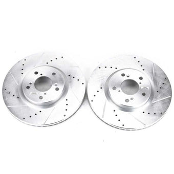 compare product Power Stop 07-13 Acura MDX Front Evolution Drilled & Slotted Rotors - Pair