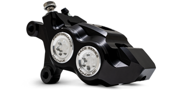 compare product Performance Machine 08-23 FL,18-24 M8 Softail,06-17 VRod 137x4B Rce Series Monobloc Caliper Left CLR