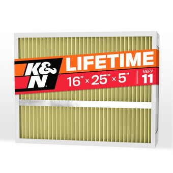 compare product K&N HVAC Filter 16 X 25 X 5 Merv 11