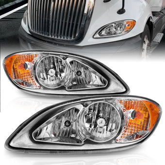 compare product ANZO 2008-2016 International Prostar Crystal Headlights Chrome Housing