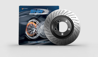 compare product SHW 05-08 Porsche Boxster 2.7L Left Front Cross-Drilled Monobloc Brake Rotor (98735140101)