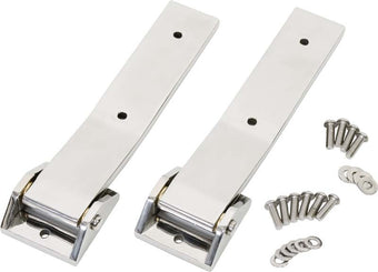 compare product Kentrol 07-18 Jeep Wrangler JK Tailgate Hinge Pair - Polished Silver