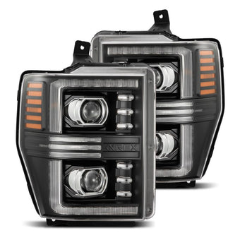 compare product AlphaRex 08-10 Ford F250-550 PRO-Series Projector headlights Black w/Activ Light/Seq Signal