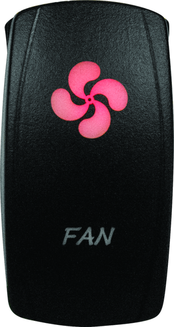 compare product DragonFire Racing Lighted Switch Fan On/Off Red