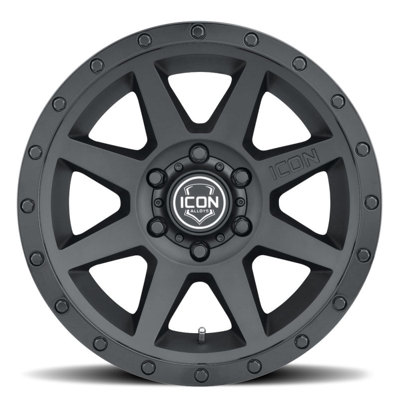 ICON Rebound 17x8.5 5x5 - 6mm Offset 4.5in BS 71.5mm Bore Double Black Wheel - My Store