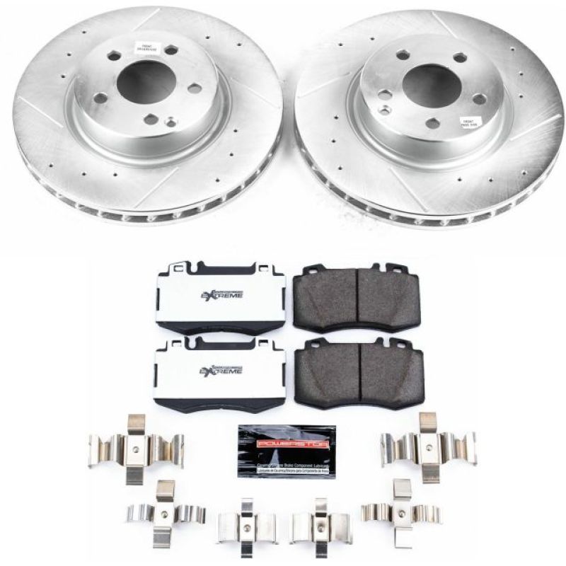 Power Stop 03 - 06 Mercedes - Benz E500 Front Z26 Street Warrior Brake Kit - My Store