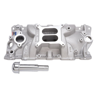 compare product Edelbrock Intake Manifold Performer Eps w/ Oil Fill Tube And Breather for Small-Block Chevy