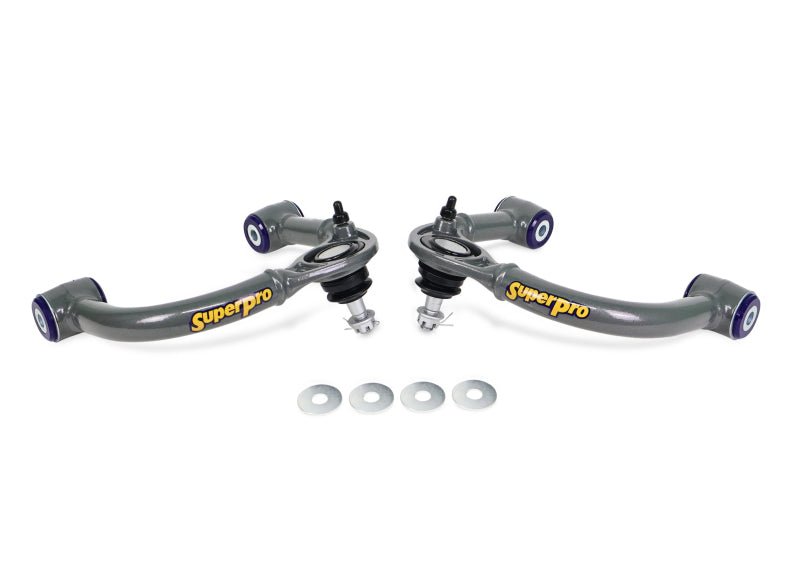 SuperPro 03 - 09 Lexus GX470 / Toyota 4Runner Sport 4WD Front Upper Fixed Offset Control Arm Set - My Store