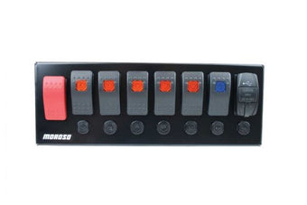 compare product Moroso Switch Panel Rocker LED w/USB & Breakers Roll Cage