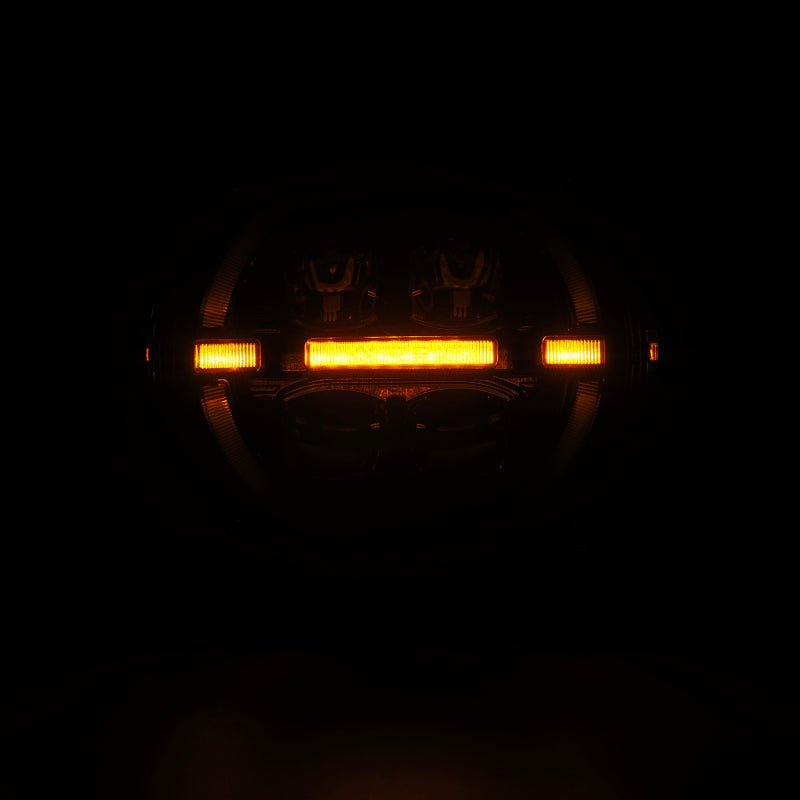 AlphaRex 18 - 23 Jeep Wrangler JL/Gladiator JT LED Proj Headlights Alpha - Blk w/ Activ Light/Seq Signal - My Store