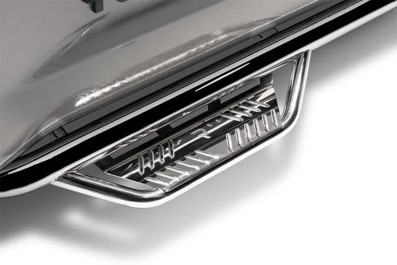 N - Fab Podium SS 17 - 18 Ford F - 250/F - 350 Super Duty SuperCab - Polished Stainless - Cab Length - 3in - My Store