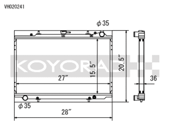 compare product Koyo 90-96 Nissan 300ZX 3.0L Non Turbo MT Radiator