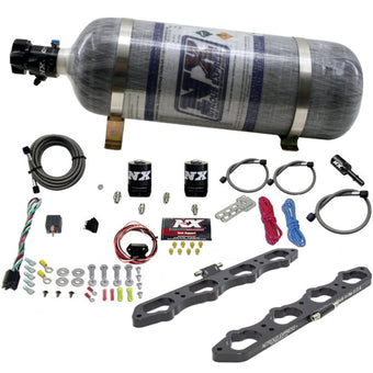 compare product Nitrous Express 2018+ Ford 5.0L Coyote Wet Direct Port Plate System (w/12lb Bottle)