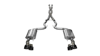 compare product Corsa 2015-2017 Ford Mustang GT 5.0 3in Cat Back Exhaust Black Quad Tips (Sport)