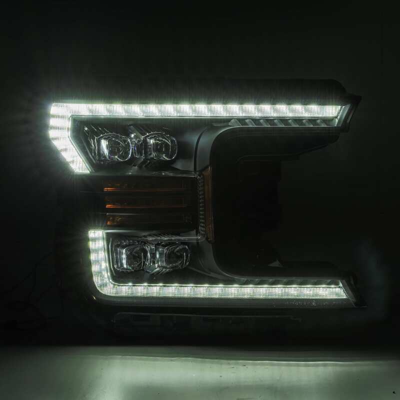 AlphaRex 18 - 19 Ford F - 150 NOVA LED Proj Headlights Plank Style Matte Black w/Activ Light/Seq Signal - My Store