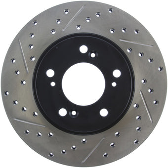 compare product StopTech 97-01 Acura Integra Type R / 97-01 Honda CR-V Slotted & Drilled Right Front Rotor