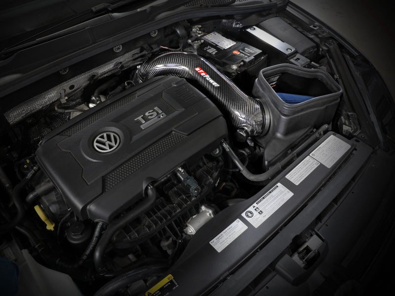 aFe 15 - 19 VW Golf R (MKVII) L4 - 2.0L (t) Track Series Carbon Fiber Intake System w/ Pro 5R Filter - My Store