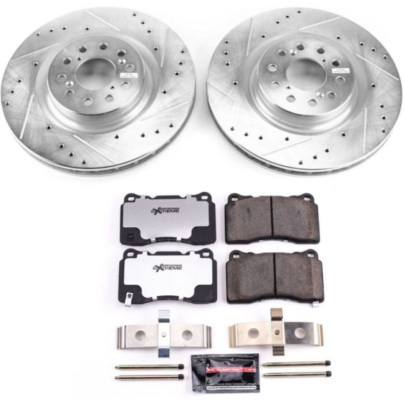 Power Stop 17 - 19 Honda Civic Front Z26 Street Warrior Brake Kit - My Store