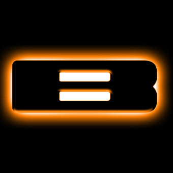 compare product ORACLE Lighting Universal Illuminated LED Letter Badges - Matte Blk Surface Finish - B