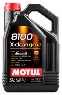 Motul 5L Synthetic Engine Oil 8100 X - CLEAN Gen 2 5W40 - My Store