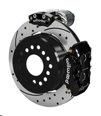 compare product Wilwood Forged Dynalite Rear Electronic Parking Brake Kit -Black Powder Coat Caliper - SRP D/S Rotor