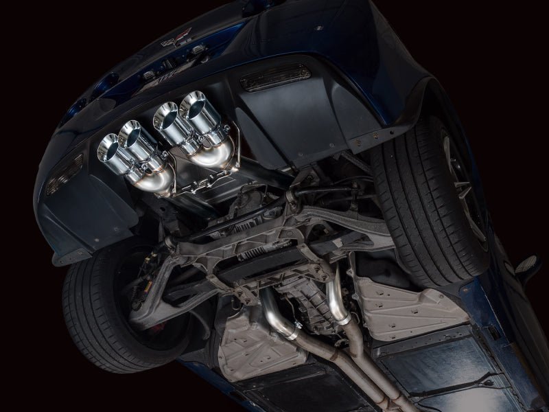 AWE Tuning C6 Chevrolet Corvette Z06/ZR1 Touring Edition Axle - Back Exhaust w/ Chrome Silver Tips - My Store