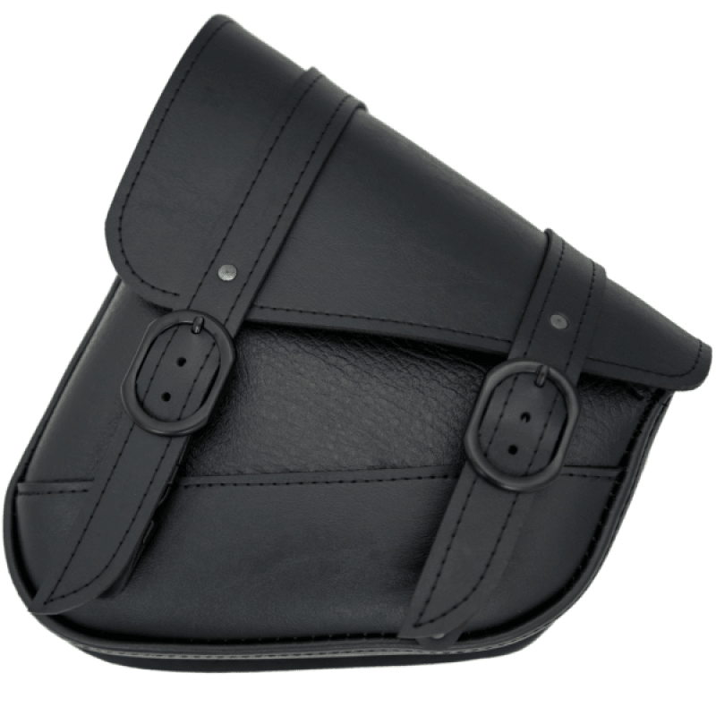 Willie & Max HD Softails,Yam Rd Stars,Kaw Vulcan 900,Suz C50 Black Jack Swingarm Bag - Black - My Store