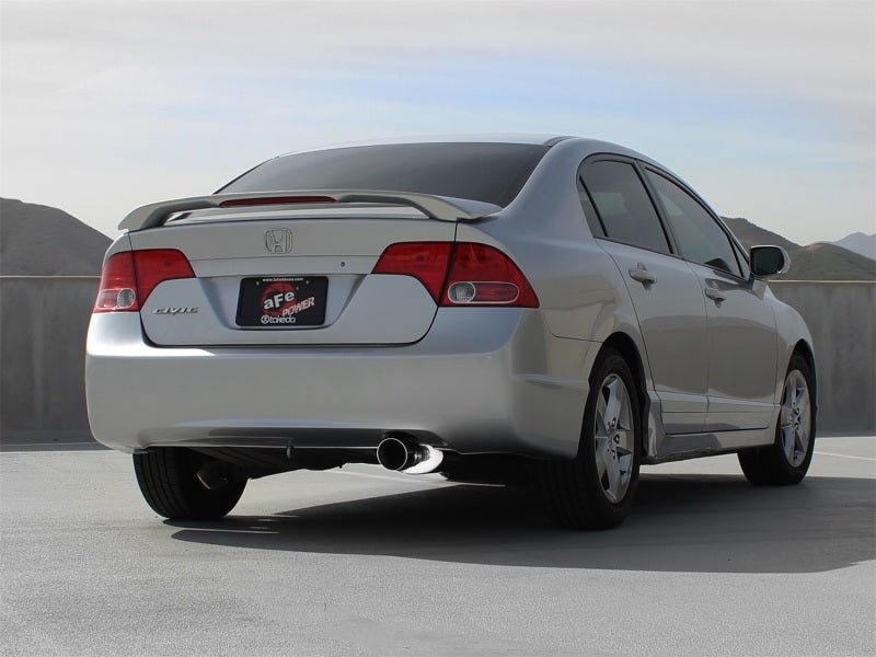 aFe Takeda Exhaust 2.5in Dia 304SS Axle - Back w/Polished Tip 06 - 11 Honda Civic EX Sedan L4 1.8L - My Store