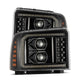 AlphaRex 05 - 07 Ford Super Duty/Excursion LUXX - Series LED Projector Headlights - Alpha - Black - My Store