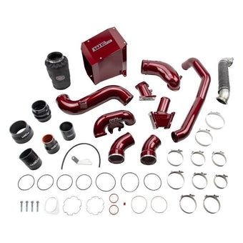 compare product Wehrli 07.5-2010 Chevrolet 6.6L Duramax LMM Stage 3 High Flow Bundle Kit - WCFab Red